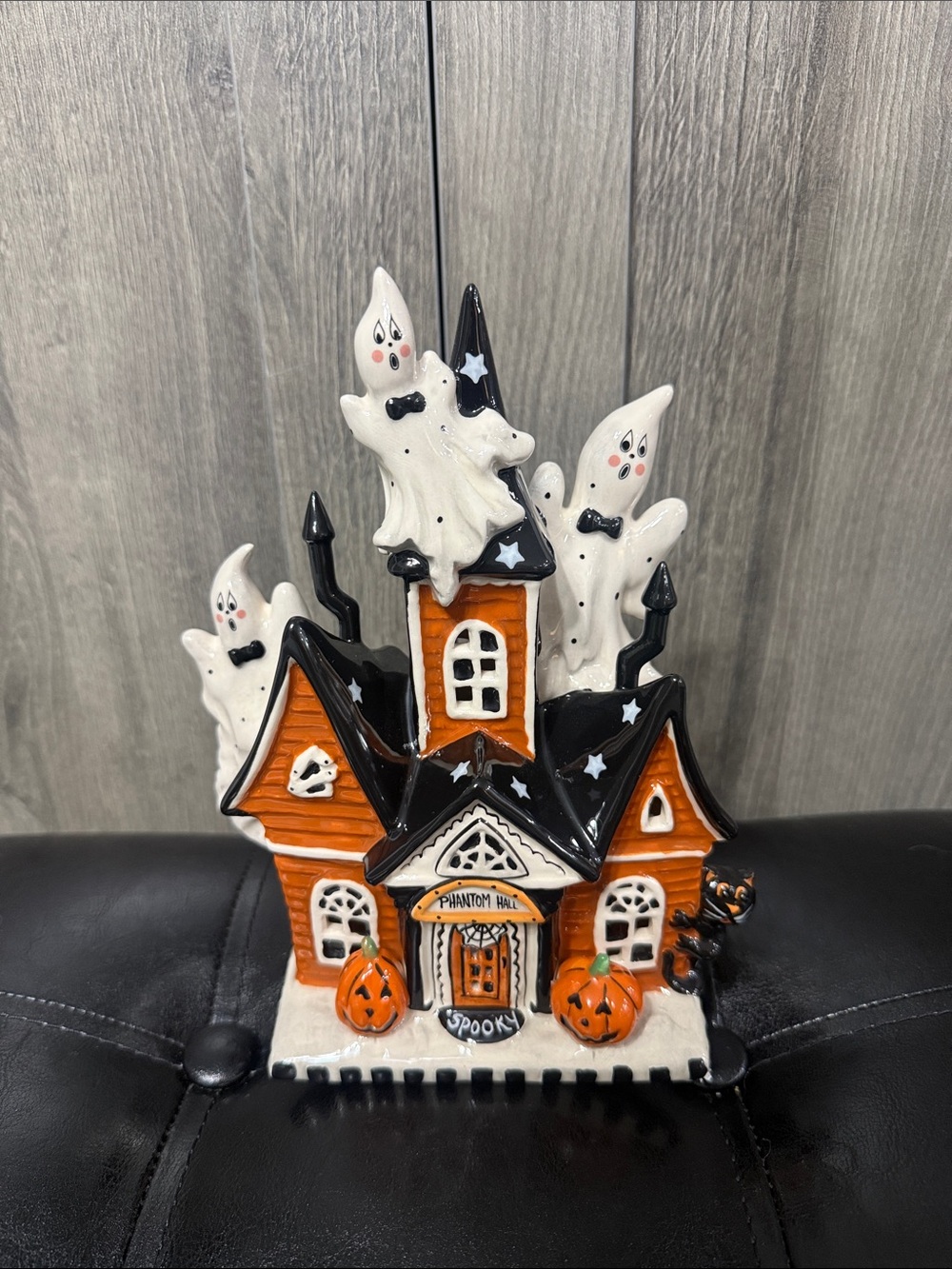 Blue Sky Clayworks Halloween Ghost Phantom Hall Candle House Heather Goldminc